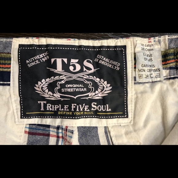Triple Five Soul - T5S Checkered Shorts 34W EUC - Picture 3 of 4